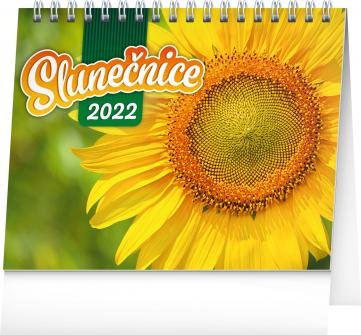 neuveden: Kalendář 2022 stolní: Slunečnice, s citáty, 16,5 × 13 cm