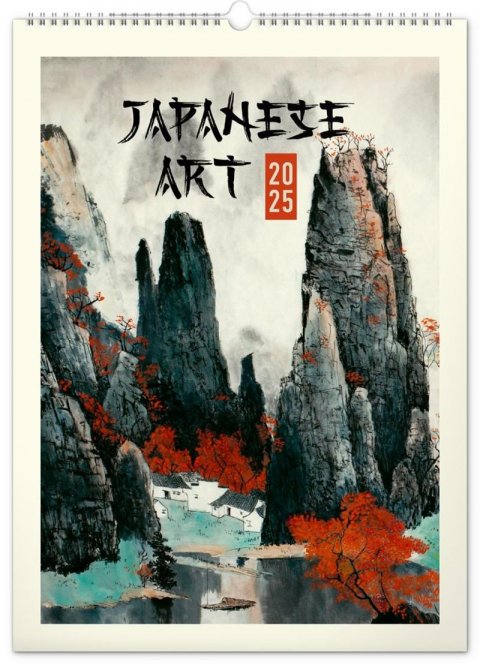 neuveden: Kalendář 2025 nástěnný: Vintage plakáty - japonské umění, 33 × 46 cm