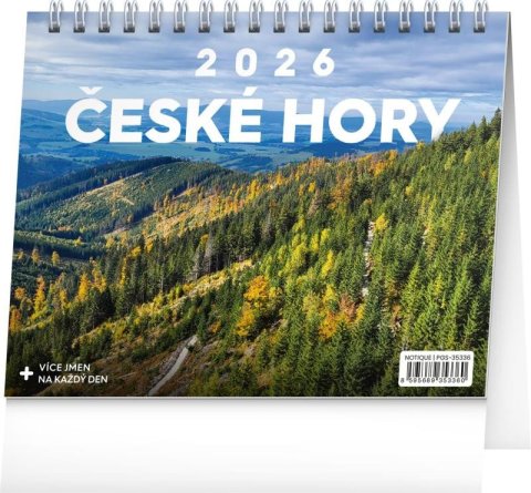 neuveden: Kalendář 2026 stolní: České hory, 16,5 x 13 cm neuveden: Kalendář 2026 stolní: České hory, 16,5 x 13 cm