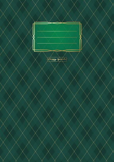 neuveden: Sešit Premium zelené kosočtverce A5 - Sešity