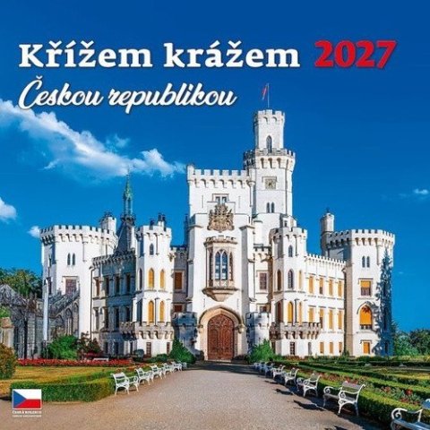 : Kalendář nástěnný 2027 - Křížem krážem Českou republikou