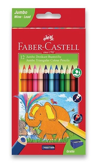 neuveden: Faber - Castell Pastelky trojhranné Extra Jumbo 12 ks neuveden: Faber - Castell Pastelky trojhranné Extra Jumbo 12 ks