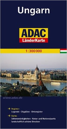 kolektiv autorů: Maďarsko/mapa 1:300T ADAC