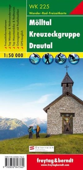 neuveden: WK 225 Mölltal, Kreuzeckgruppe, Drautal 1:50 000 / turistická mapa neuveden: WK 225 Mölltal, Kreuzeckgruppe, Drautal 1:50 000 / turistická mapa