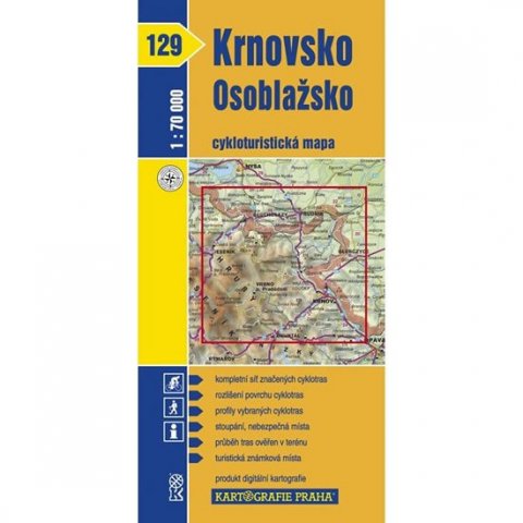 neuveden: 1: 70T(129)-Krnovsko,Osoblažsko (cyklomapa)