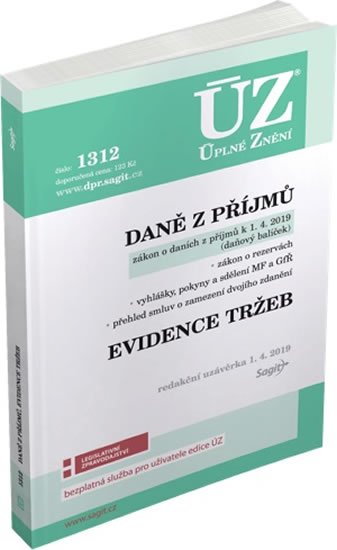kolektiv autorů: ÚZ 1312 Daně z příjmů, evidence tržeb