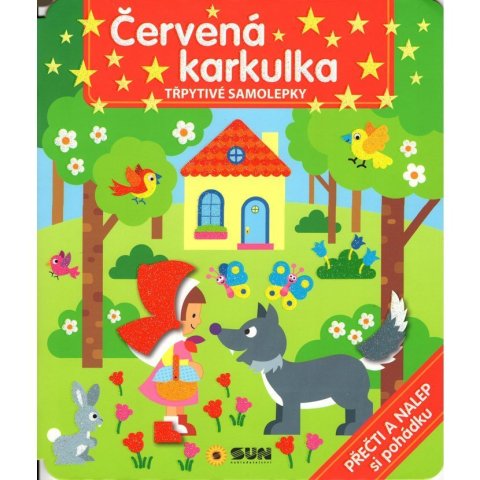 neuveden: Červená karkulka - Třpytivé samolepky - Přečti a dolep si pohádku