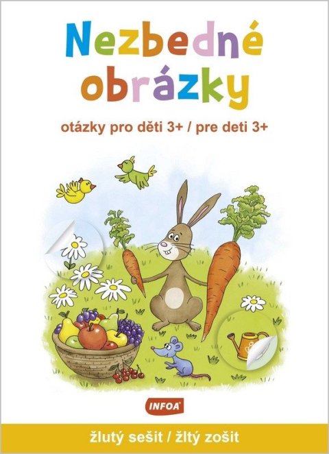 neuveden: Nezbedné obrázky (otázky pro děti 3+ / otázky pre deti 3+) - žlutý sešit / 