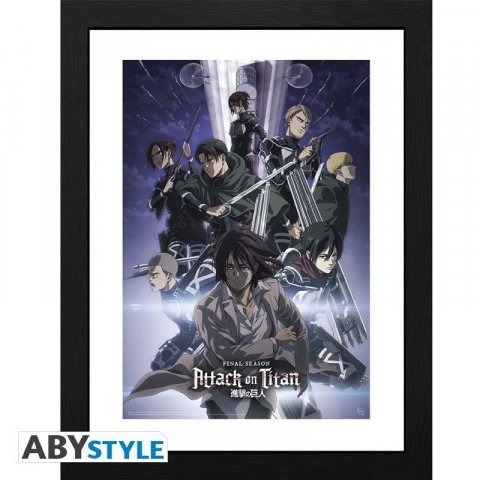 neuveden: Attack on Titan Zarámovaný plakát - Season 4 vizuál 1