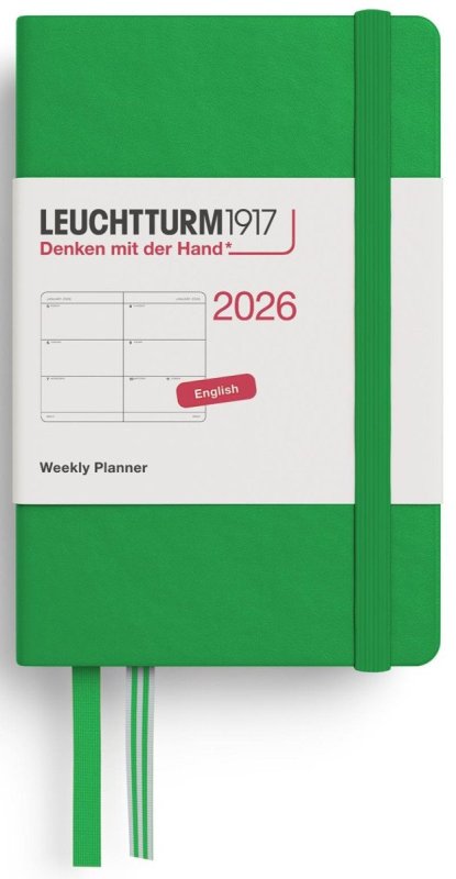 neuveden: Weekly Planner 2026 Mini (A7) Spring Leaf
