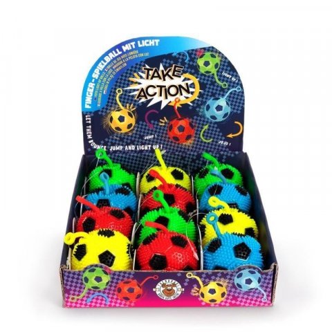 neuveden: Fotbalový míček se světlem na prst