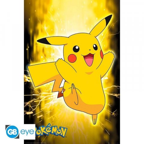 neuveden: Pokémon Plakát Maxi Pikachu Neon 91,5 x 61 cm