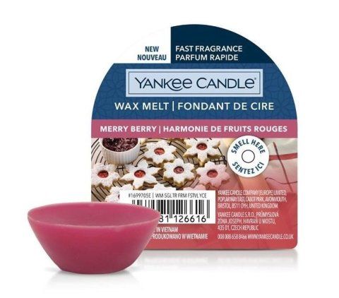 neuveden: YANKEE CANDLE vosk/ Merry Berry 22g