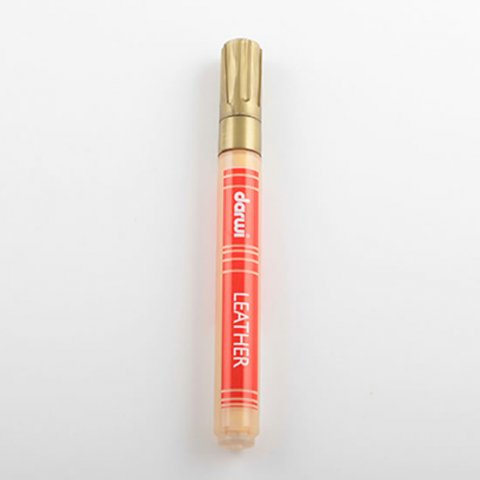 neuveden: DARWI LEATHER fixy na kůži a koženku - Zlatá 6 ml