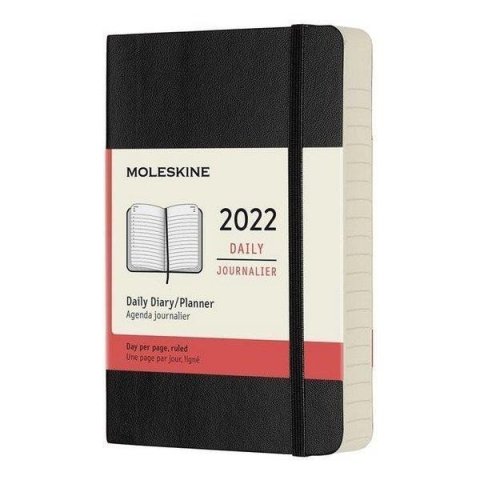 neuveden: Moleskine Diář 2022 černý S, denní, měkký