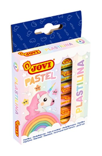 neuveden: JOVI plastelína PASTEL 6x15g, pastelové barvy, válečky neuveden: JOVI plastelína PASTEL 6x15g, pastelové barvy, válečky
