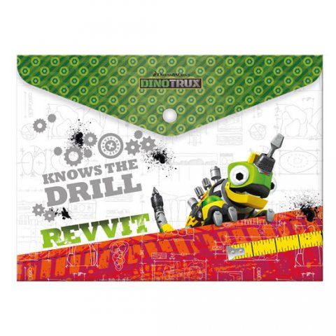 neuveden: Plastový obal A5 s drukem Dinotrux