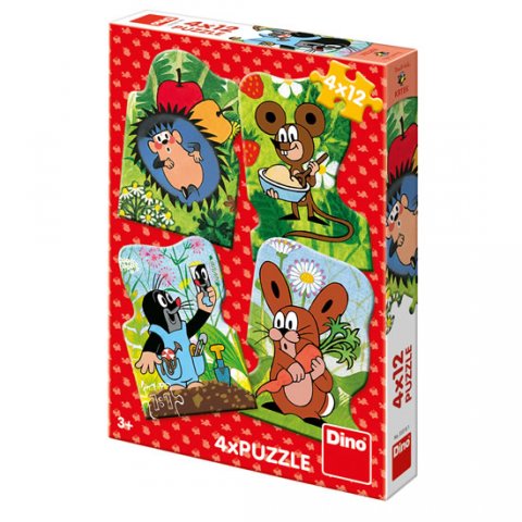 neuveden: Krtek a kamarádi: puzzle 4x12 dílků neuveden: Krtek a kamarádi: puzzle 4x12 dílků