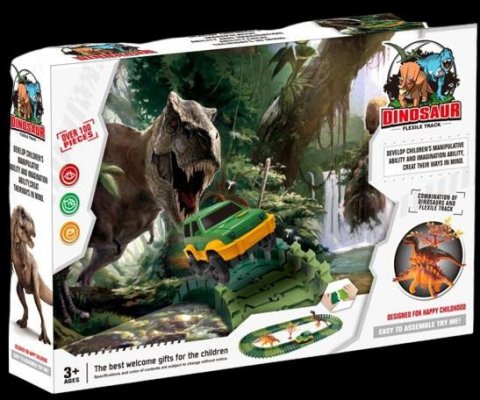 neuveden: Variabilní dráha s dinosaury 100 dílů