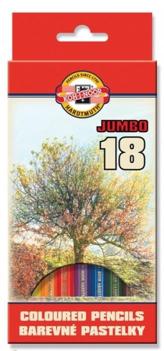 neuveden: Koh-i-noor souprava pastelek JUMBO/Krajina 18 ks neuveden: Koh-i-noor souprava pastelek JUMBO/Krajina 18 ks