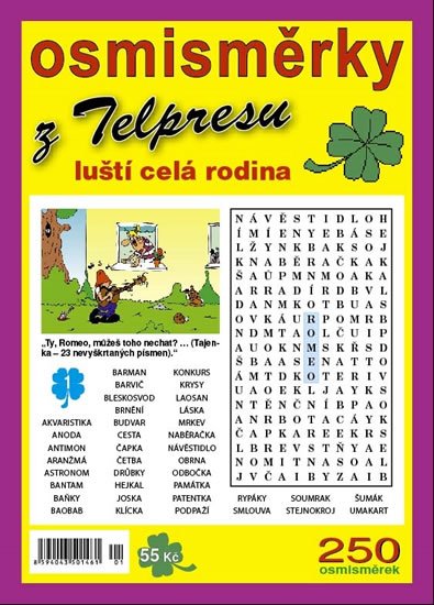 Mazáč Pavel: Osmisměrky z Telpresu luští celá rodina 1/2016 - 250 osmisměrek