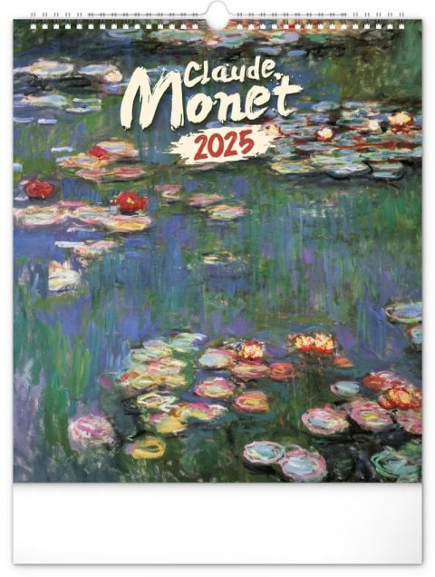 neuveden: Kalendář 2025 nástěnný: Claude Monet, 30 × 34 cm