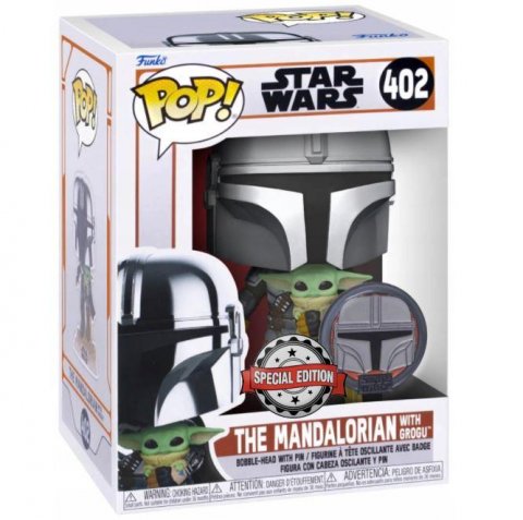 neuveden: Funko POP Star Wars: Around The Galaxy - Mandalorian w/Pin (exclusive speci