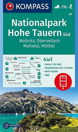 neuveden: Nationalpark Hohe Tauern Süd, Mallnitz, Obervellach, Maltatal, Mölltal 1:50