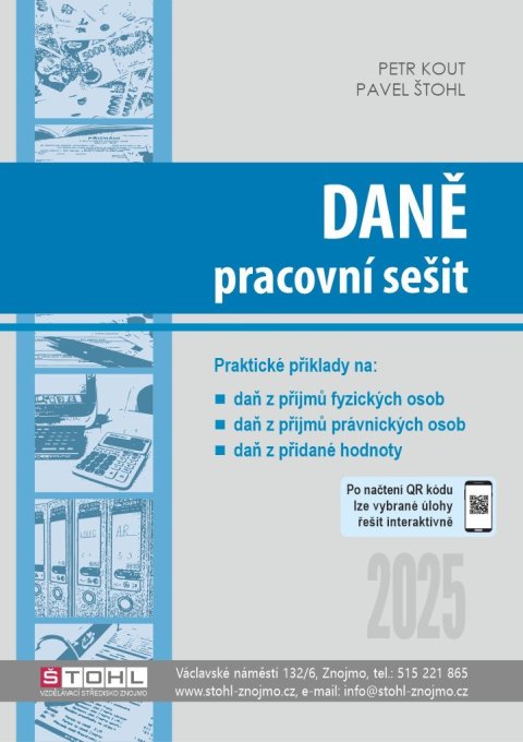 Štohl Pavel: Daně - pracovní sešit 2025