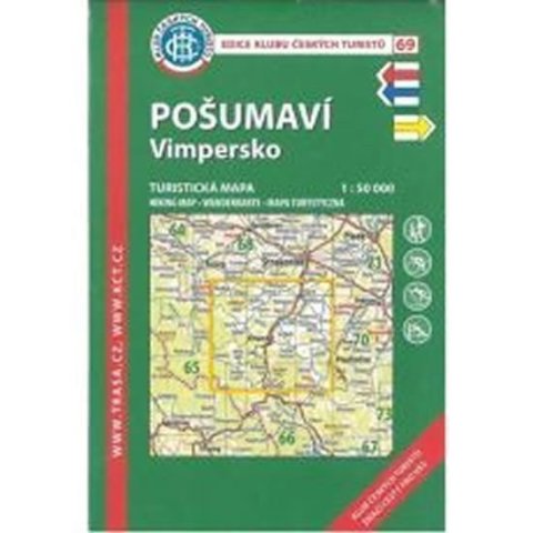 neuveden: Pošumaví-Vimpersko /KČT 69 1:50T Turistická mapa