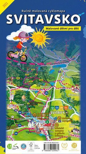 neuveden: Svitavsko dětem - Ručně malovaná cyklomapa