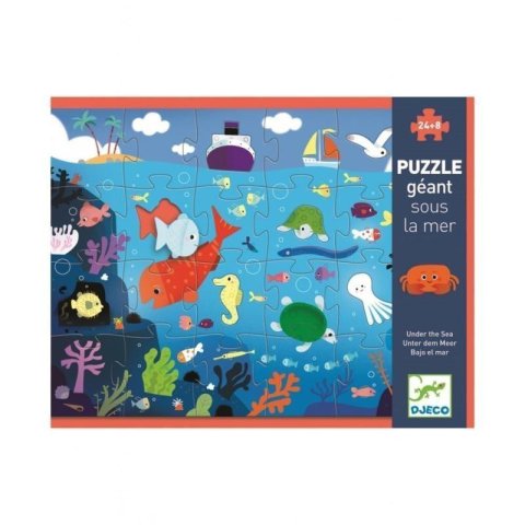 neuveden: DJECO Velké puzzle Moře - 24 pcs