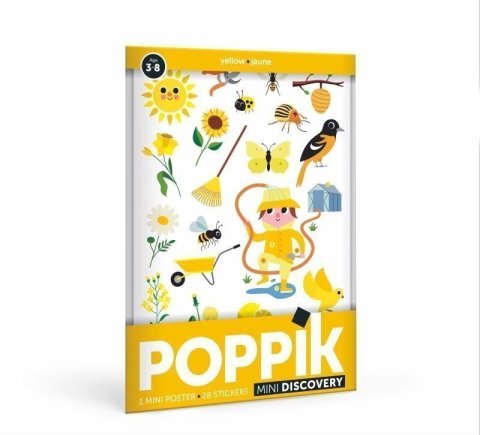 neuveden: Poppik Malý samolepkový plakát - Žlutá