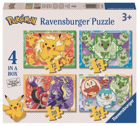 neuveden: Puzzle Pokémoni 4 v 1