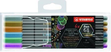 neuveden: Fixa STABILO Pen 68 Sada metallic 6 ks