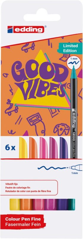 neuveden: Edding 1200 Fixy Good Vibes 6 ks (limitovaná edice)