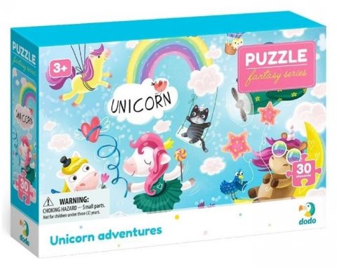 neuveden: Puzzle Dobrodružství jednorožců 30 dílků
