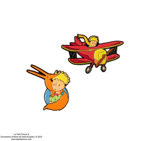 neuveden: Malý princ Set odznáčků - Aviator’s Adventure (2 ks)