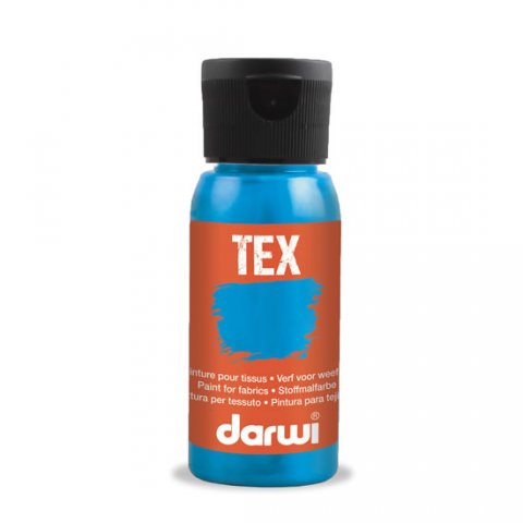 neuveden: DARWI TEX barva na textil - Tyrkysová 50 ml