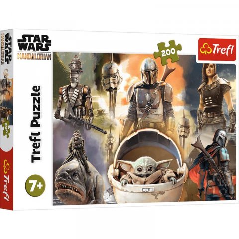 neuveden: Trefl Puzzle Star Wars - The Mandalorian: Připraveni k boji / 200 dílků