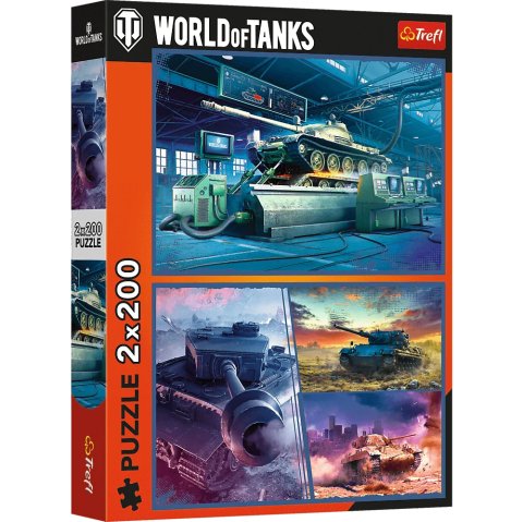neuveden: Puzzle World of Tanks: Obrněná mise 2x200 dílků