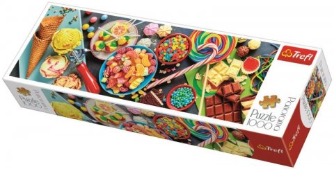 neuveden: Trefl Puzzle Sladkosti / 1000 dílků Panoramatické neuveden: Trefl Puzzle Sladkosti / 1000 dílků Panoramatické