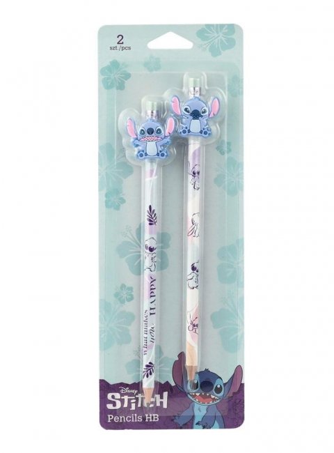 neuveden: Colorino sada tužek  Stitch HB s barevnou pryží, blistr 2 ks
