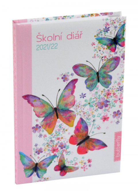 neuveden: Školní diář 2021/22 Butterfly