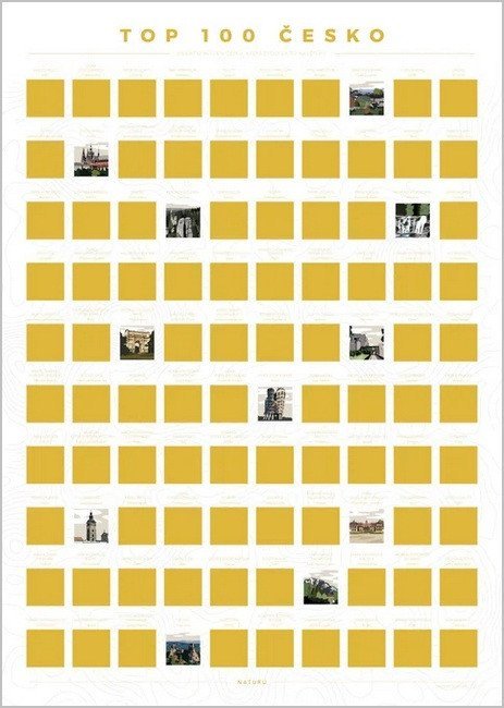 neuveden: Stírací plakát TOP 100 Česko