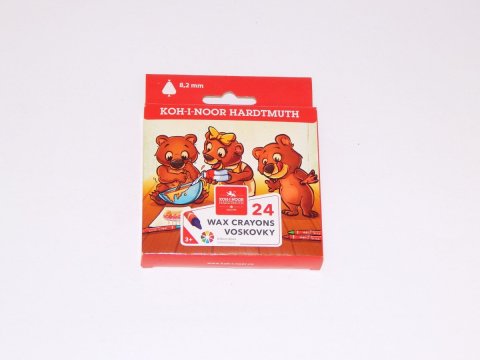 neuveden: Koh-i-noor voskovky trojhranné tenké 8,2 mm - 24 ks