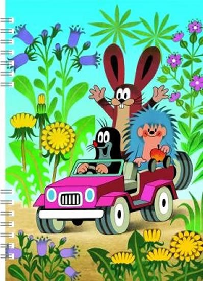 neuveden: Krtek 2 - Zápisník A5 s kroužkovou vazbou + pero