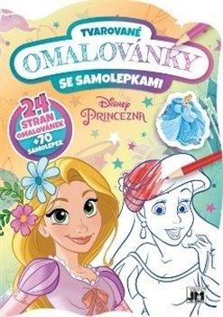 neuveden: Princezny - Tvarované omalovánky se samolepkami
