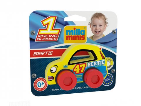 neuveden: Závodní auto RACING BUDDIES - Bertie 47/žluté