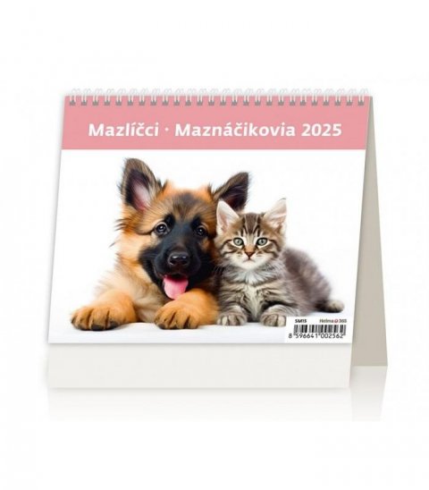 neuveden: Kalendář stolní 2025 - MiniMax Mazlíčci / Maznáčikovia